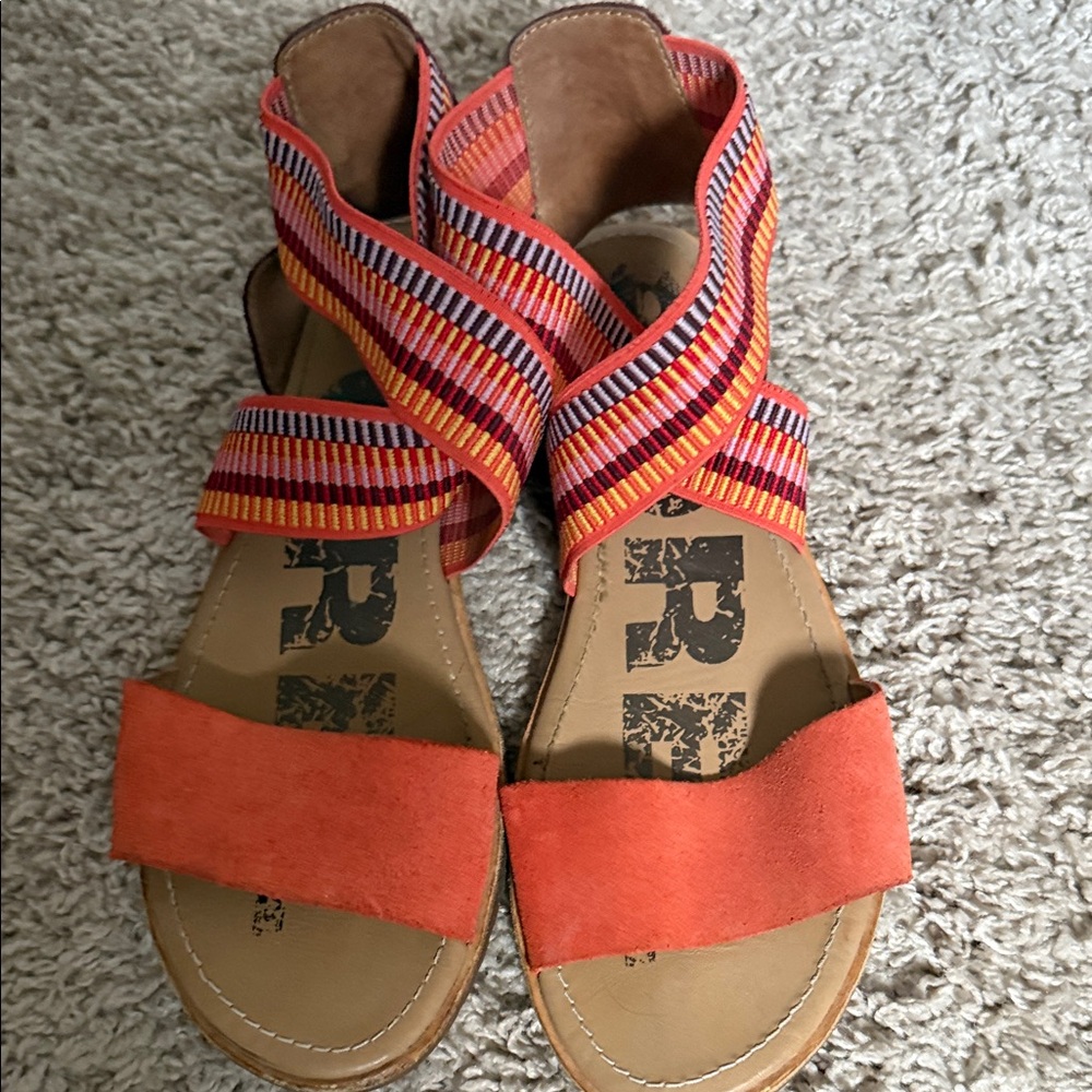 Colorful Striped Women's Sandals